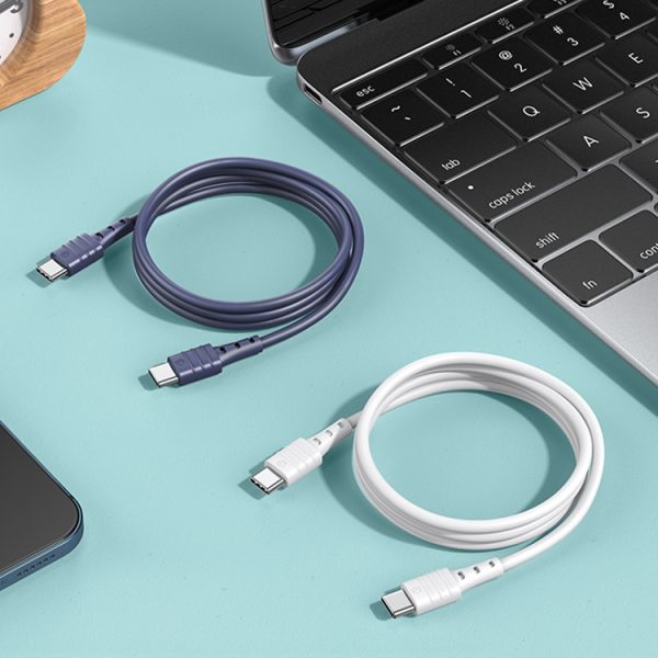 REMAX RC-068 PD 65W Type-C / USB-C naar Type-C / USB-C Hoge elastische TPE snellaaddatakabel, lengte: 1m, Type-C to Type-C