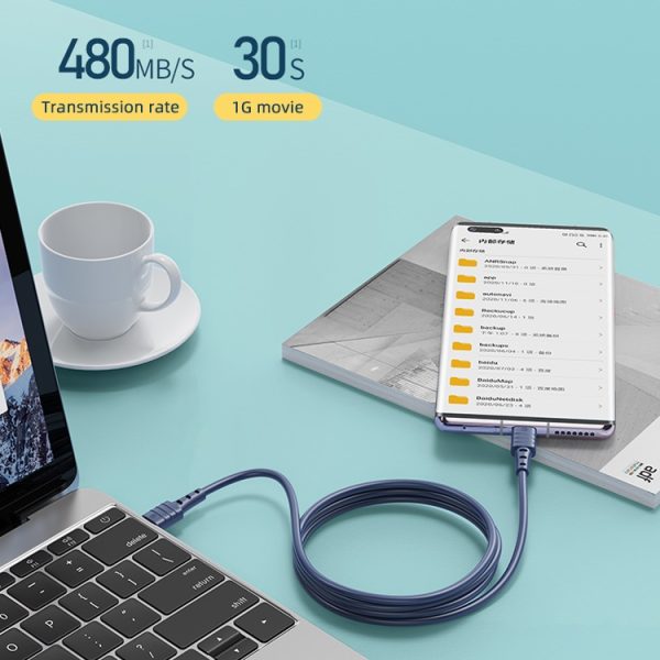 REMAX RC-068 PD 65W Type-C / USB-C naar Type-C / USB-C Hoge elastische TPE snellaaddatakabel, lengte: 1m, Type-C to Type-C
