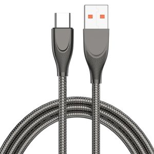 ADC-009 USB naar USB-C / Type-C zinklegering slang snellaaddatakabel, kabellengte: 1m, USB to USB-C / Type-C