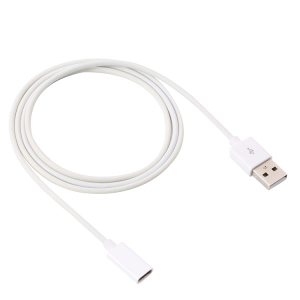 USB mannelijk naar USB-C / Type-C vrouwelijk adapterkabel, lengte: 1m, 1m USB Male to Type-C Female