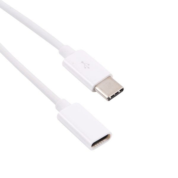 USB-C / Type-C mannelijk naar Type-C vrouwelijk verlengde kabel, lengte: 1m, 1m