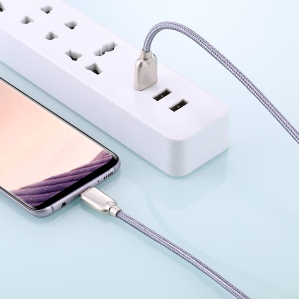 1 m 5A-draden geweven USB-C / Type-C naar USB 2.0 Data Sync-snellaadkabel, 1m 5A draden geweven USB-C / Type-C naar USB 2.0 Data Sync snelladerkabel