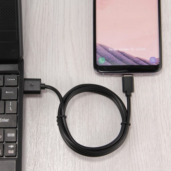 1 m USB-C/Type-C naar USB 2.0 data-/oplaadkabel