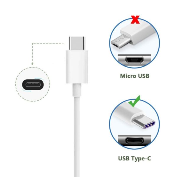 1 m USB-C/Type-C naar USB 2.0 data-/oplaadkabel