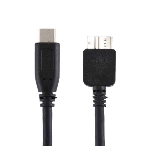 USB-C / Type-C male naar micro B male adapterkabel, totale lengte: ongeveer 30 cm, USB-C / Type-C male naar Micro B male adapterkabel, totale lengte: ongeveer 30 cm