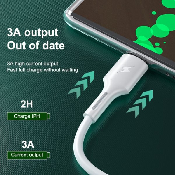 WK WDC-136 USB naar Type-C / USB-C 3A snellaaddatakabel, USB to Type-C(Black), USB to Type-C(White)