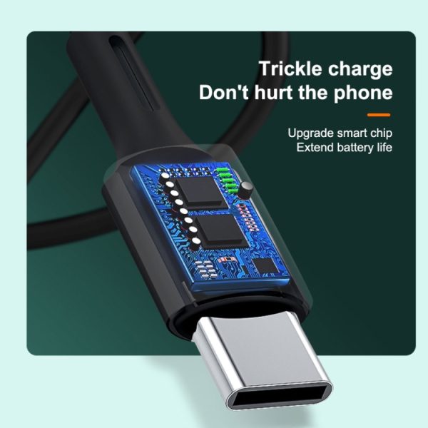 WK WDC-136 USB naar Type-C / USB-C 3A snellaaddatakabel, USB to Type-C(Black), USB to Type-C(White)