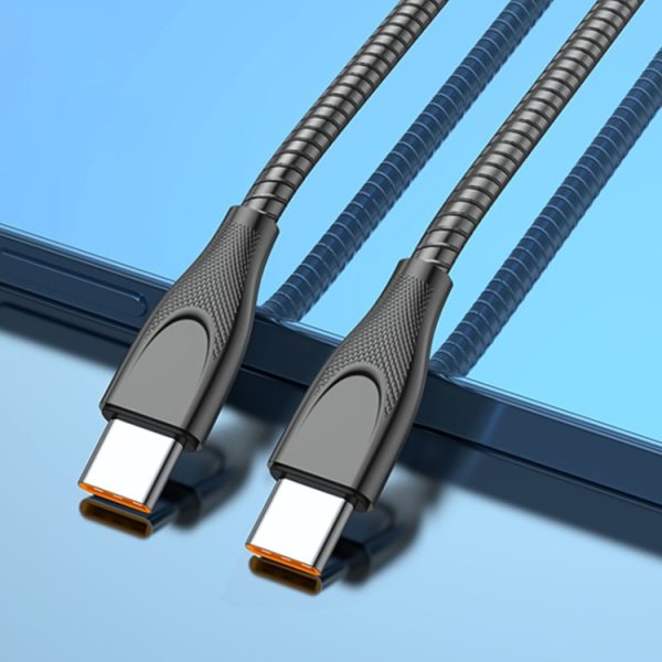 ADC-009 USB-C / Type-C naar USB-C / Type-C zinklegering slang snellaaddatakabel, kabellengte: 1m, USB-C / Type-C to USB-C / Type-C