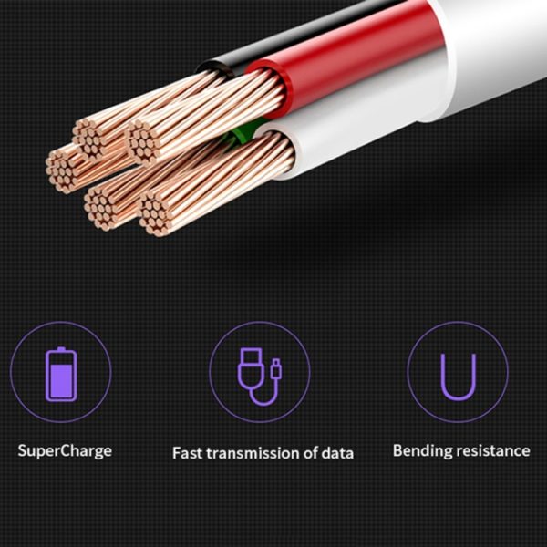 5A USB naar USB-C / Type-C mobiele telefoon Tablet PC Universele supersnelle oplaadgegevenskabel, 1m, 1.5m, 2m