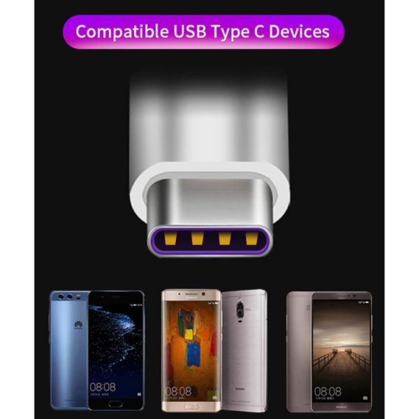 5A USB naar USB-C / Type-C mobiele telefoon Tablet PC Universele supersnelle oplaadgegevenskabel, 1m, 1.5m, 2m