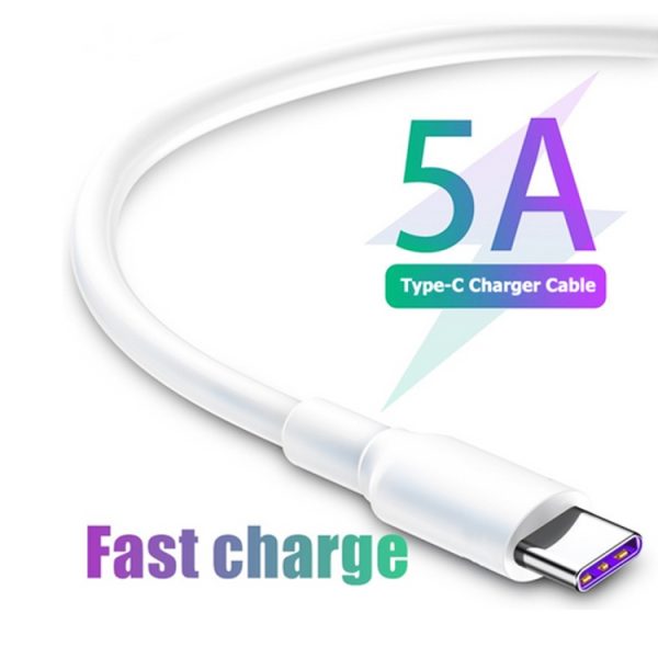 5A USB naar USB-C / Type-C mobiele telefoon Tablet PC Universele supersnelle oplaadgegevenskabel, 1m, 1.5m, 2m