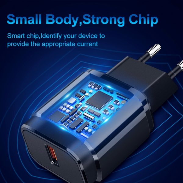 Draagbare QC3.0 18W USB-poort Universele snellader, EU-stekker, EU Plug
