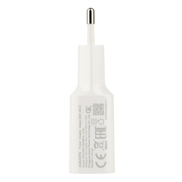 Originele Xiaomi MDY-08-EI 18W Type-C / USB-C snellader, EU-stekker