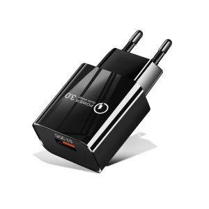 Mini QC3.0 USB 18W mobiele telefoon tablet universele snellader, EU-stekker, EU Plug