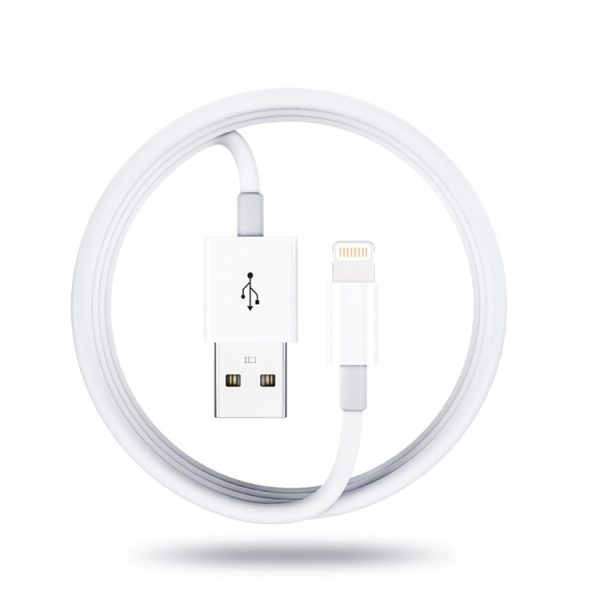 Qc3.0 dubbele USB-autolader + 8-pins snelle oplaadkabel autolaadset, 8 Pin (Black), 8 Pin (White)