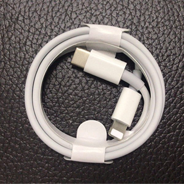 2-in-1 PD 20W enkele USB-C / Type-C-poort Reislader + 3A PD3.0 USB-C / Type-C naar 8-pins snellaaddatakabelset, kabellengte: 1m, EU-stekker