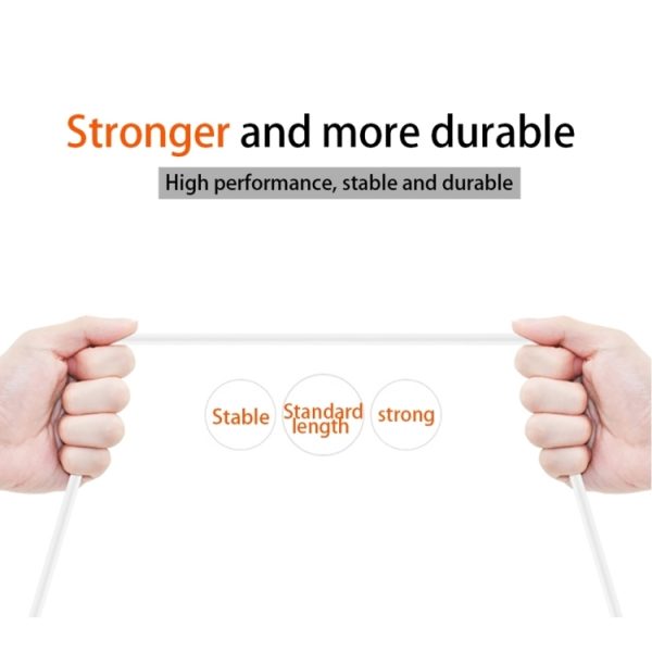 XJ-040 6A USB naar USB-C / Type-C snellaadgegevenskabel, lengte: 1m