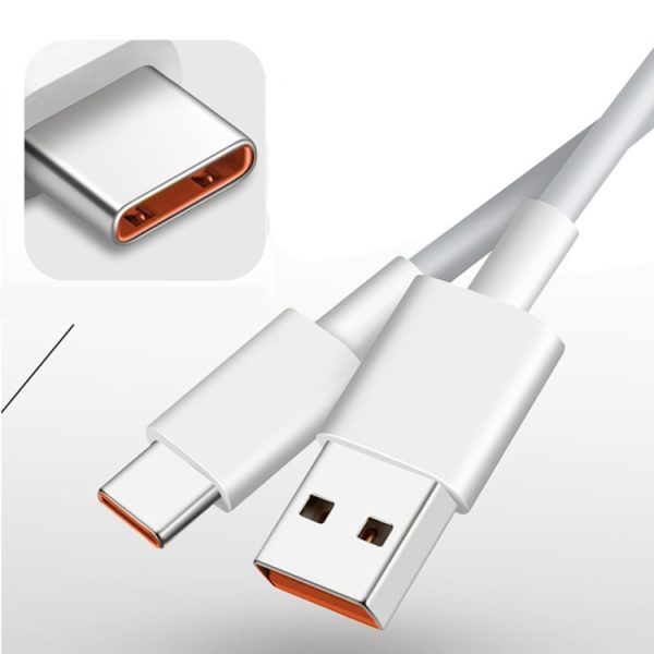 XJ-041 6A USB naar USB-C / Type-C snellaadgegevenskabel, lengte: 1,5 meter