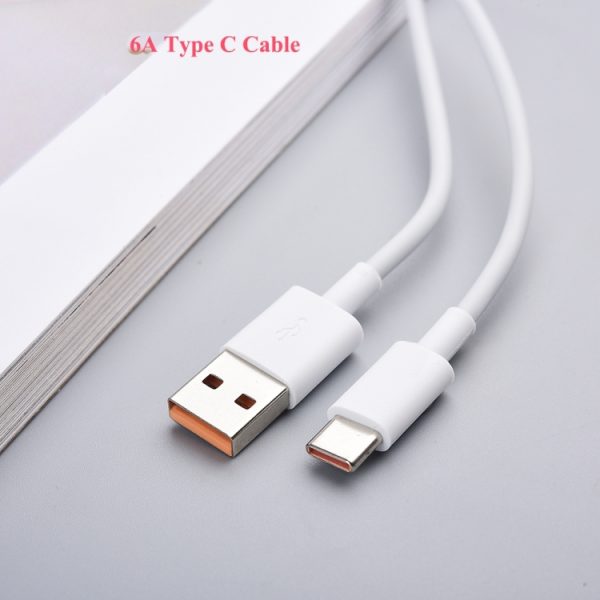 XJ-042 6A USB naar USB-C / Type-C snellaadgegevenskabel, lengte: 2m