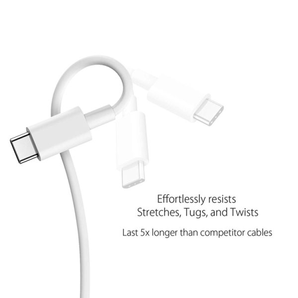 XJ-47 3A USB-C / Type-C naar USB-C / Type-C snellaadgegevenskabel, lengte: 1m
