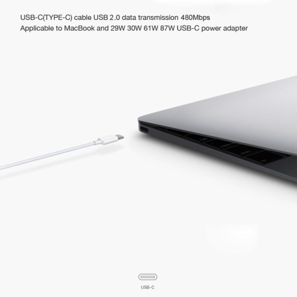 XJ-47 3A USB-C / Type-C naar USB-C / Type-C snellaadgegevenskabel, lengte: 1m