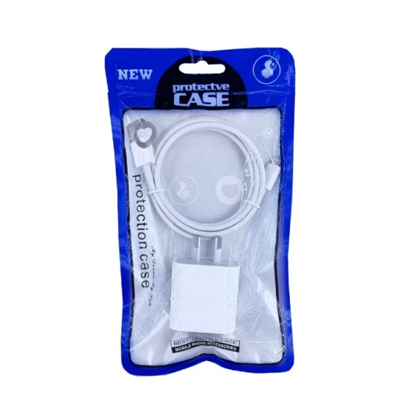 SDC-18W 18W PD + QC 3.0 USB Dual Fast Charging Universele reislader met USB naar Micro USB snellaadgegevenskabel, AU-stekker