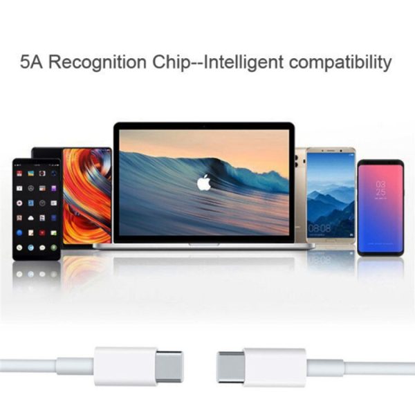 XJ-50 PD 120W 5A USB-C / Type-C naar USB-C / Type-C snellaadgegevenskabel, kabellengte: 2m