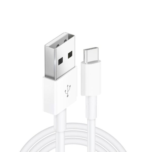 Dubbele USB draagbare reisoplader + 1 meter USB naar Type-C datakabel, EU-stekker
