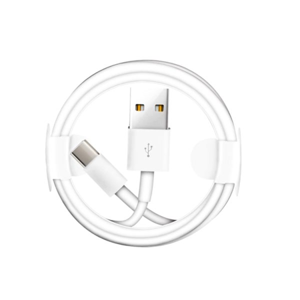 Dubbele USB draagbare reisoplader + 1 meter USB naar Type-C datakabel, EU-stekker