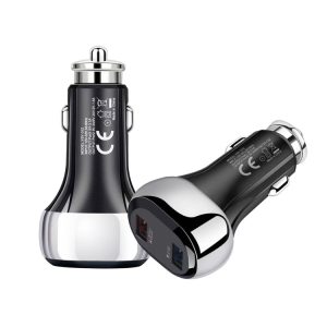 YSY-312 18W draagbare QC3.0 Dual USB mobiele telefoons en tablet-pc's Universele autolader, Car Charger