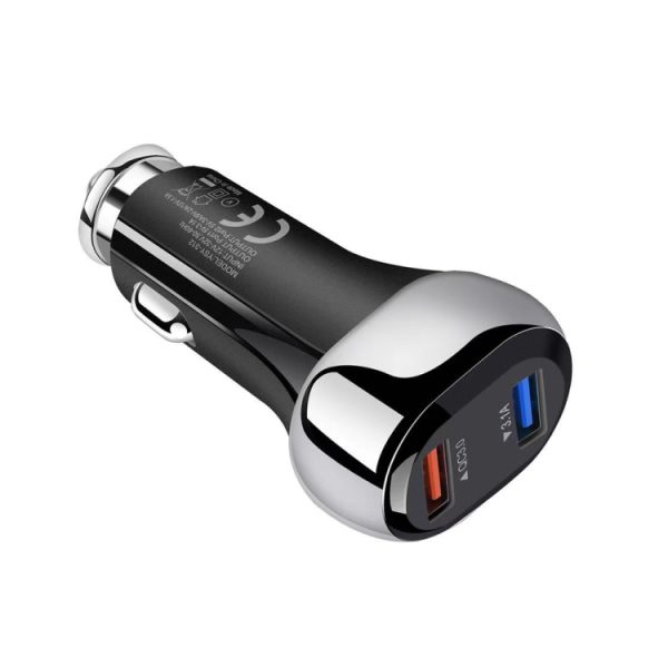 YSY-312 18W draagbare QC3.0 Dual USB mobiele telefoons en tablet-pc's Universele autolader, Car Charger