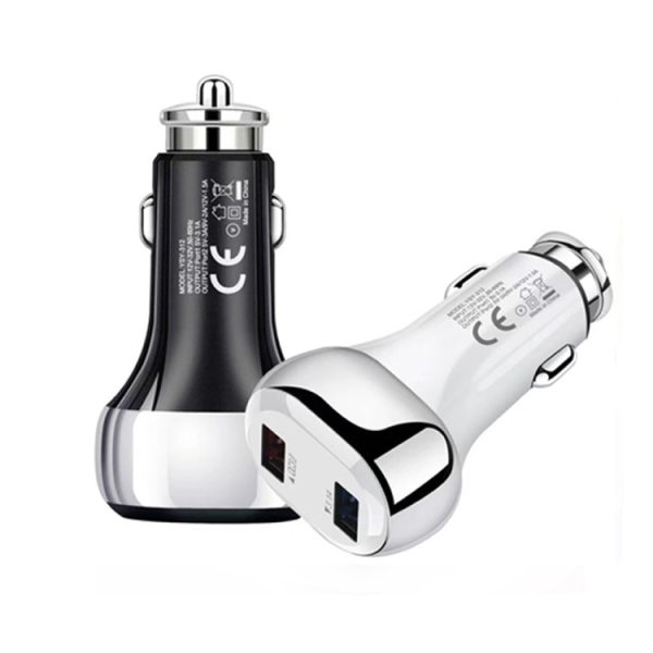 YSY-312 18W draagbare QC3.0 Dual USB mobiele telefoons en tablet-pc's Universele autolader, Car Charger