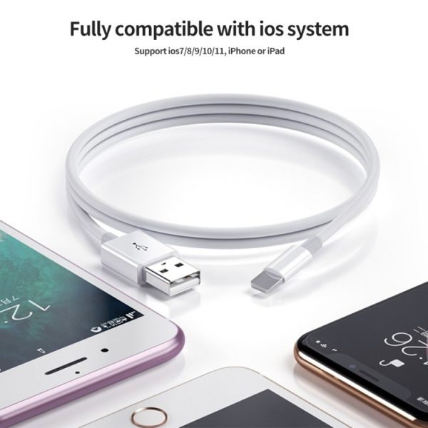 YSY-312 2-in-1 18W draagbare QC3.0 dubbele USB-autolader + 1m 3A USB naar 8-pins datakabelset, with 8 Pin Cable