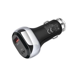 YSY-312PD PD 20W USB-C / Type-C + QC3.0 18W USB-interface 38W krachtige autolader, PD 20W