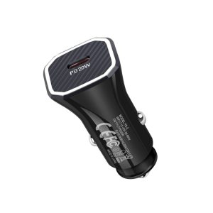 YS-2 PD 20W USB-C / Type-C-interface Snellader voor in de auto voor iPhone-serie / iPad-serie