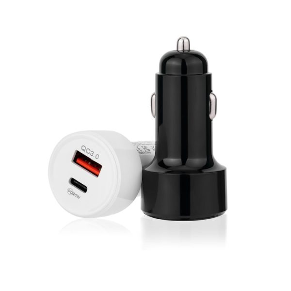 TE-P31 PD 20W USB-C / Type-C + QC3.0 18W USB snelle autolader