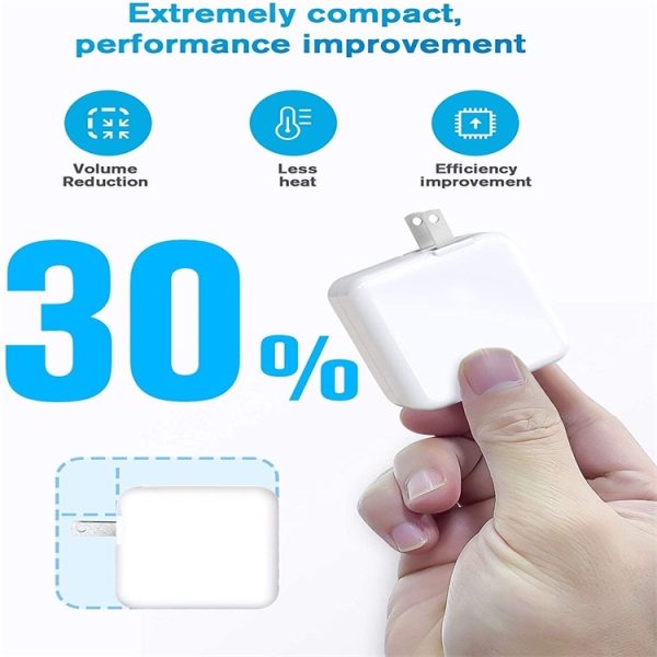 30 W USB-C / Type-C draagbare voedingsadapter voor laptops met 1,8 m USB-C / Type-C naar USB-C / Type-C oplaadkabel,, 30W UK Plug, 30W AU Plug, 30W US Plug, 30W EU Plug