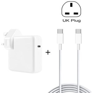 96W USB-C / Type-C voedingsadapter Draagbare oplader met 1,8 m USB-C / Type-C naar USB-C / Type-C oplaadkabel,, 96W UK Plug, 96W AU Plug, 96W US Plug, 96W EU Plug