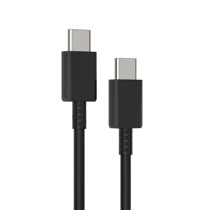 XJ-69 1 m 3A USB-C / Type-C naar Type-C TPU oplaadsynchronisatiegegevenskabel voor mobiele telefoon, 1 PC