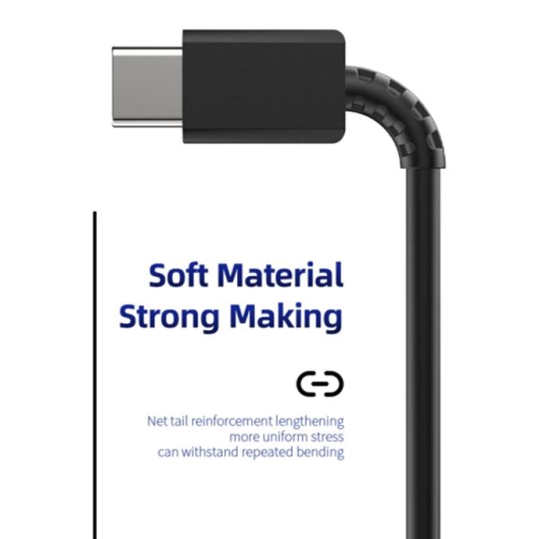 XJ-69 1 m 3A USB-C / Type-C naar Type-C TPU oplaadsynchronisatiegegevenskabel voor mobiele telefoon, 1 PC