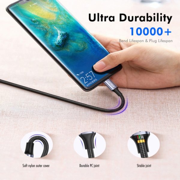 ENKAY PD100W 5A USB-C / Type-C naar Type-C snellaadkabel met E-markering, 1m, 2m