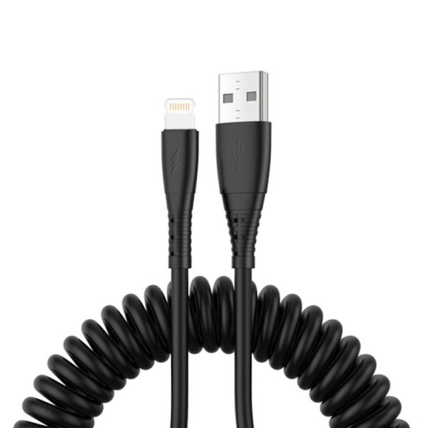 1,5 m lente telescopische mobiele telefoon snel opladen datakabel, USB to 8 Pin, USB to Type-C, USB to Micro USB
