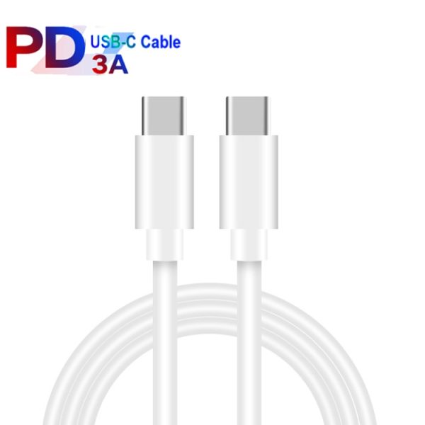 PD 35W dubbele USB-C / Type-C poortlader met Type-C naar Type-C datakabel, UK-stekker, UK Plug + 1m Dual Type-C Cable, UK Plug + 2m Dual Type-C Cable