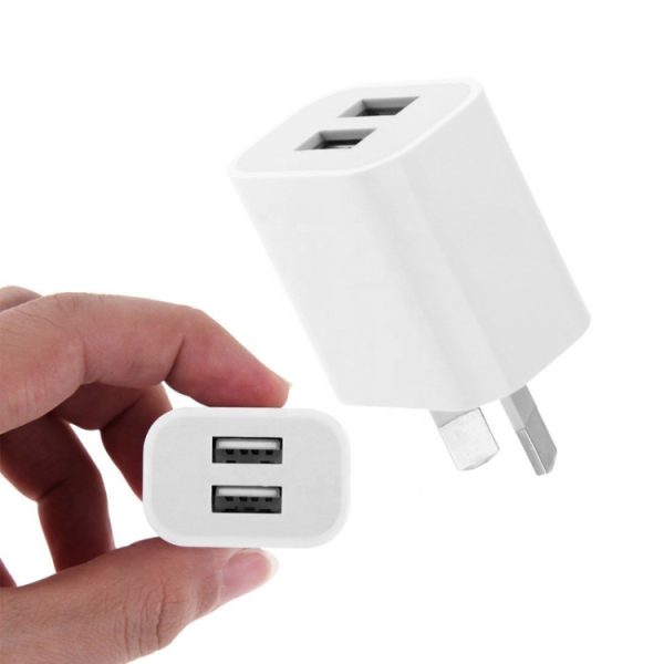 Mini Dual Port USB-oplader met USB-naar-micro-USB-gegevenskabel, AU-stekker