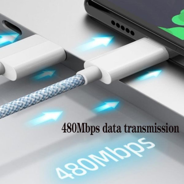 XJ-98 1 m 35 W USB-C / Type-C naar USB-C snellaaddatakabel voor iPhone 15-serie / iPad-serie