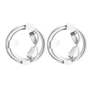 XJ-99 2 stuks 1 m 60 W USB-C / Type-C naar Type-C snellaaddatakabel voor iPhone 15-serie / iPad-serie