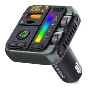 MT04 Auto Bluetooth Adapter Type-C + USB Autolader FM-zender HiFi Muziek MP3-speler