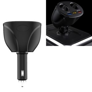 Sigarettenaansteker autolader Dubbele USB QC 3.0 Dubbel snel opladen 6A autolader, WMY-C113