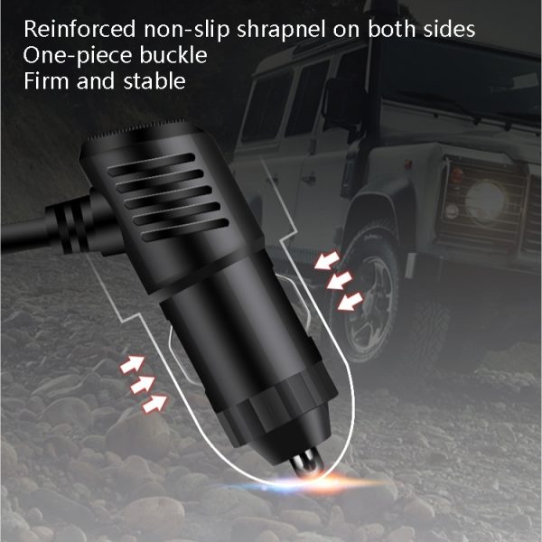 Sigarettenaansteker in de auto Multifunctionele mobiele telefoon opladen USB Car Charge 12/24V adapterstekker, Black Red, Black Blue, White Red, White Blue