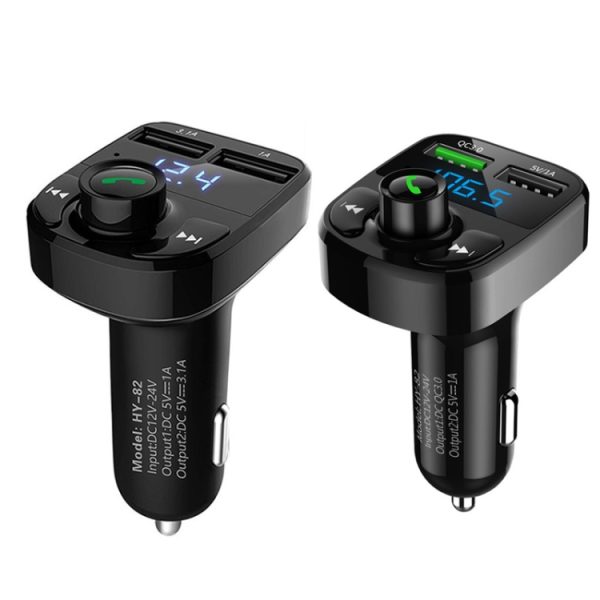 HY82 Auto MP3 Bluetooth-ontvanger Dubbele USB-autolader, HY82 Regular Version, HY82 Fast Charge Version